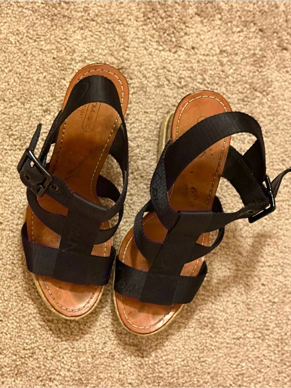 Coach espadrille wedges